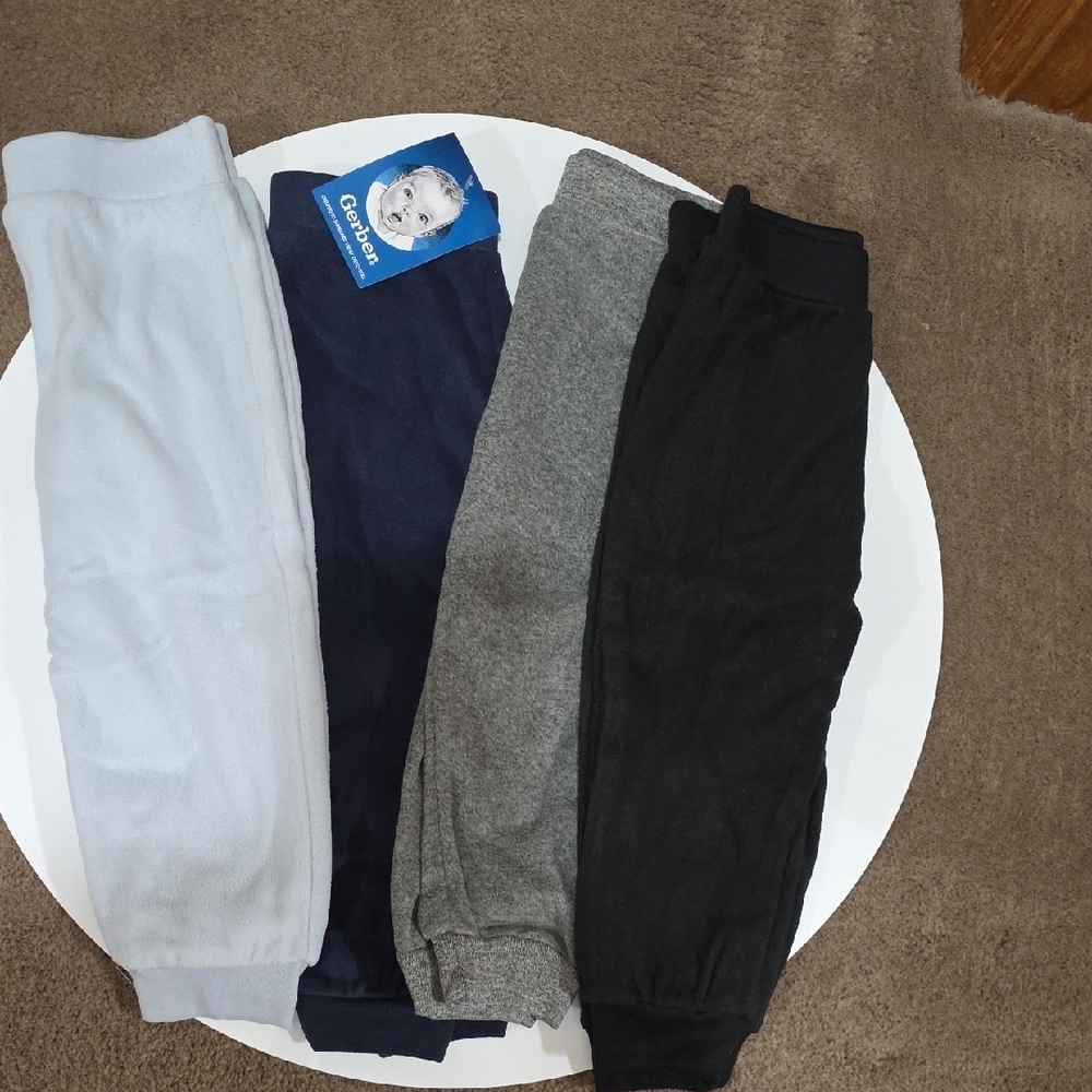 Gerber Baby Pants in Navy and Light Blue